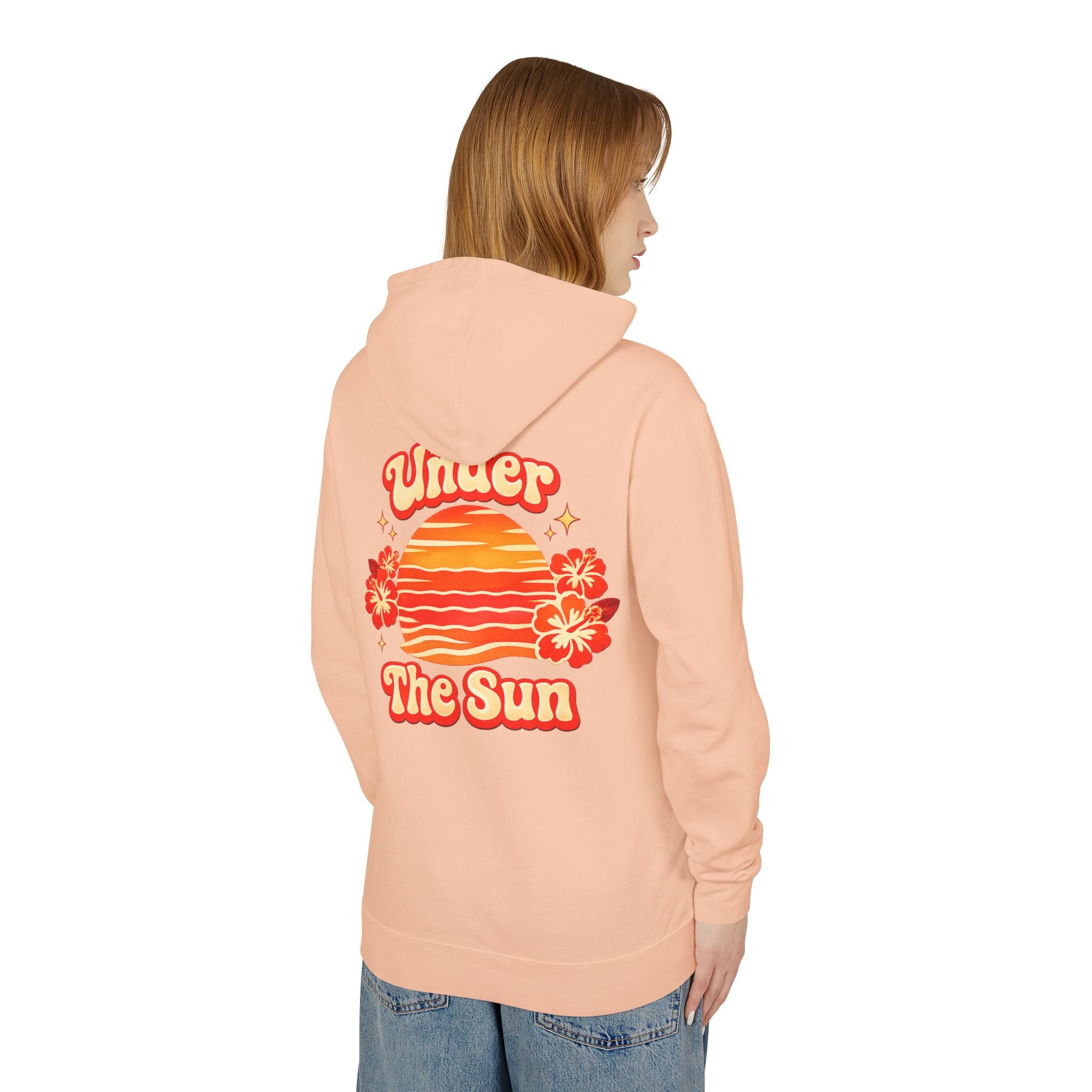 Under The Sun Hoodie Sun Set Red Style
