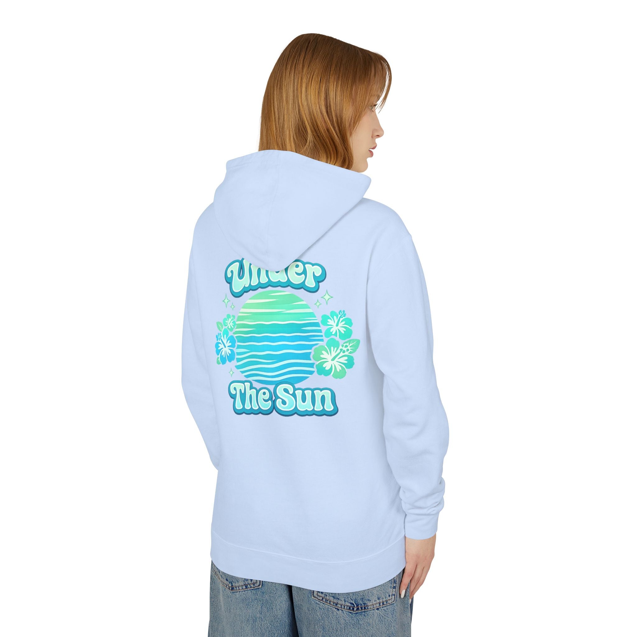 Under The Sun Hoodie Original Seafoam Teal Style