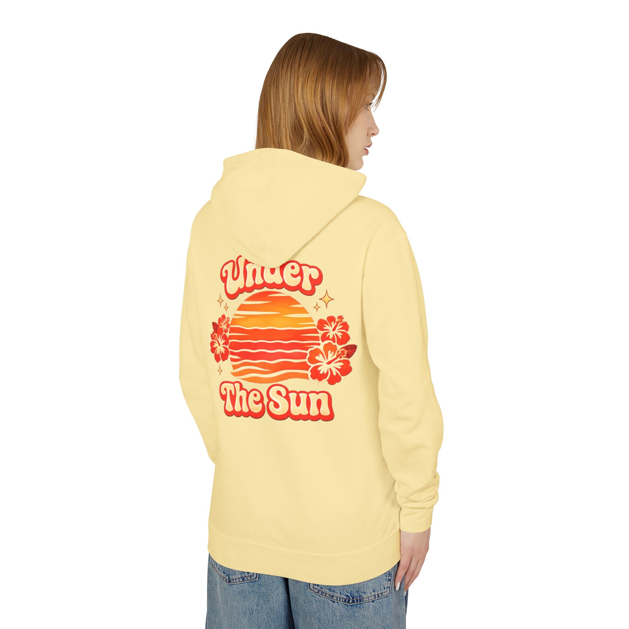 Under The Sun Hoodie Sun Set Red Style